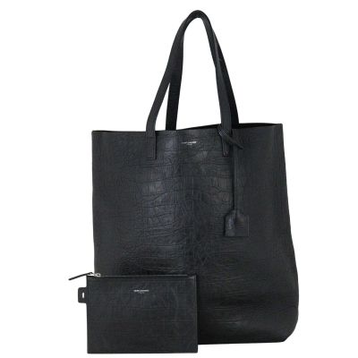 Saint Laurent Shopping Tote Croc Embossed
