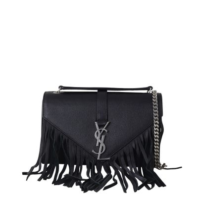 Saint Laurent Monogram Fringe Chain Bag