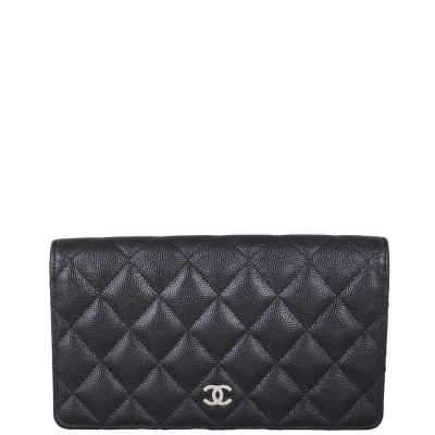 Chanel Classic CC Yen Wallet | Black Caviar 