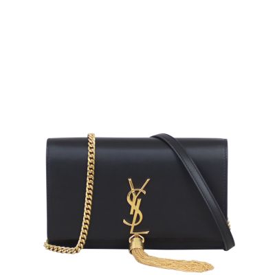 Saint Laurent Kate Tassel Chain Wallet Front