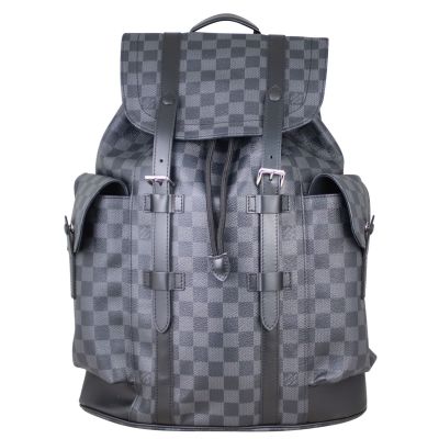 Louis Vuitton Christopher Backpack Damier Graphite Front