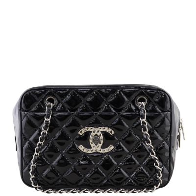 Chanel Brilliant Patent Camera Bag Large Front