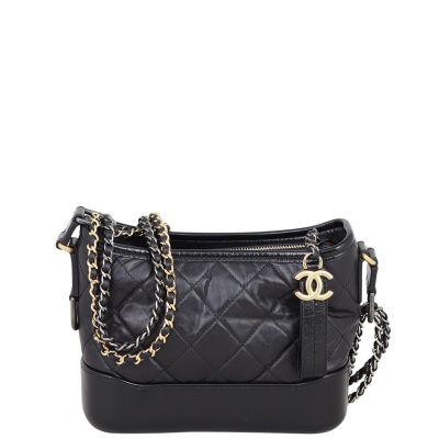 Chanel Gabrielle Quilted Hobo Small Front