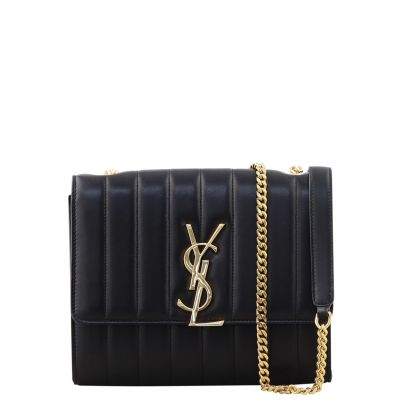 Saint Laurent Vicky Wallet on Chain Front