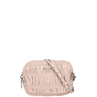Prada Nappa Gaufre Crossbody Front