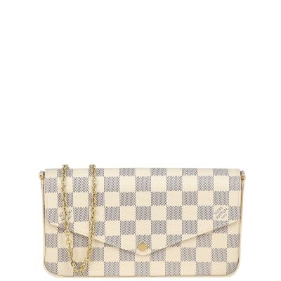 Louis Vuitton Pochette Felicie Damier Azur Front