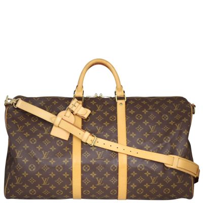 Louis Vuitton Keepall 55 Bandouliere Monogram Front Strap
