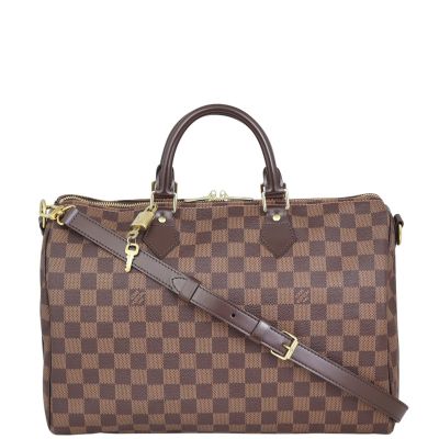 Louis Vuitton Speedy 35 Bandouliere Damier Ebene Front