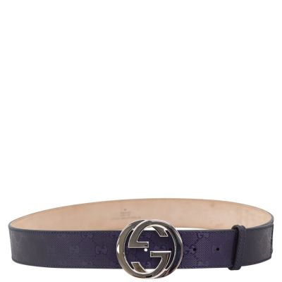 Gucci GG Imprime Interlocking G Belt Front
