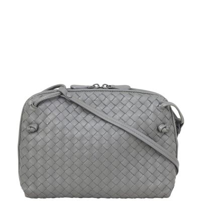 Bottega Veneta Intrecciato Nodini Crossbody Front

