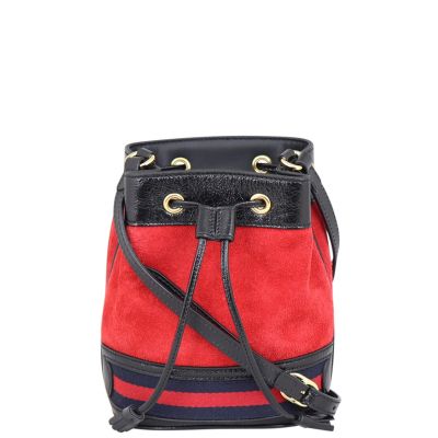 Gucci Ophidia Suede Bucket Bag Mini Front
