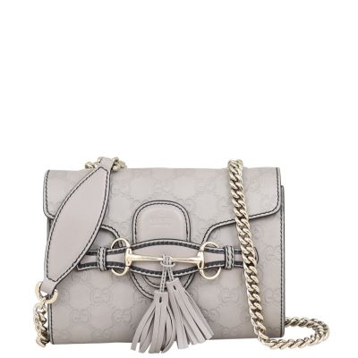 Gucci Emily Guccissima Mini Chain Shoulder Bag Front