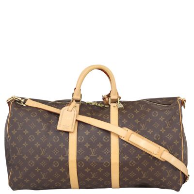 Louis Vuitton Keepall 55 Bandouliere Monogram Front
