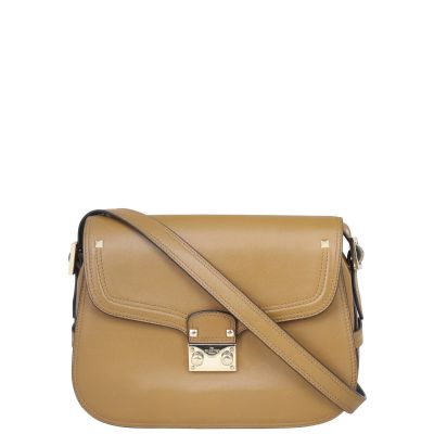 Valentino Rockstud Lock Shoulder Bag Front with Strap