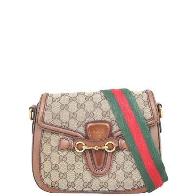 Gucci Original GG Lady Web Shoulder Bag Front