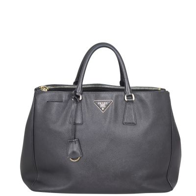 Prada Saffiano Lux Galleria Double Zip Tote Large Front
