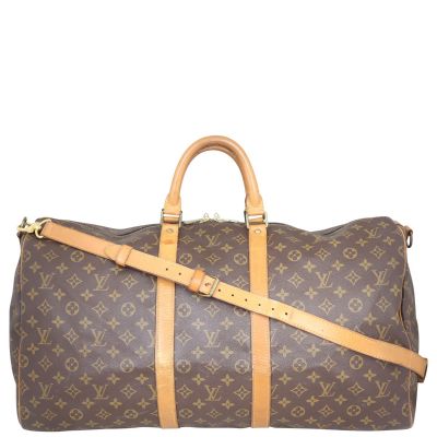 Louis Vuitton Keepall 55 Bandouliere Monogram Front

