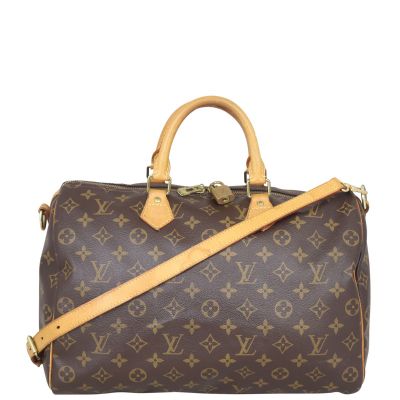 Louis Vuitton Speedy 35 Bandouliere Monogram Front
