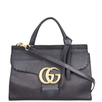 Gucci GG Marmont Top Handle Bag Small Front
