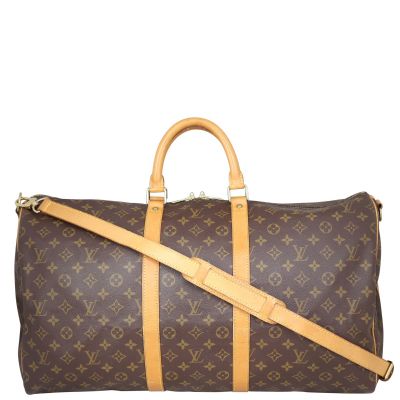 Louis Vuitton Keepall 55 Bandouliere Monogram Front
