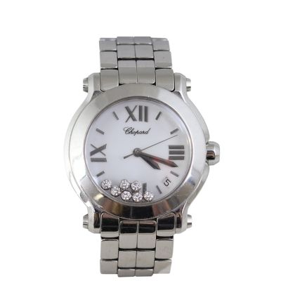 Chopard Happy Sport Watch with Diamonds 36mm Quartz Front
