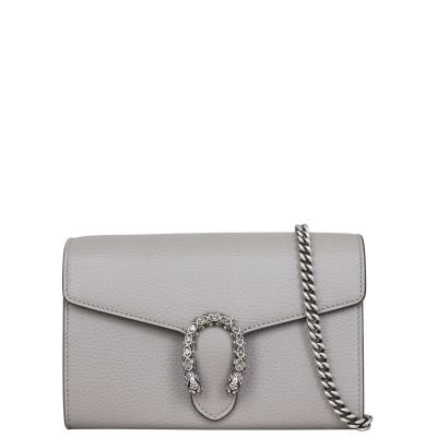 Gucci Dionysus Mini Leather Chain Wallet Front with strap