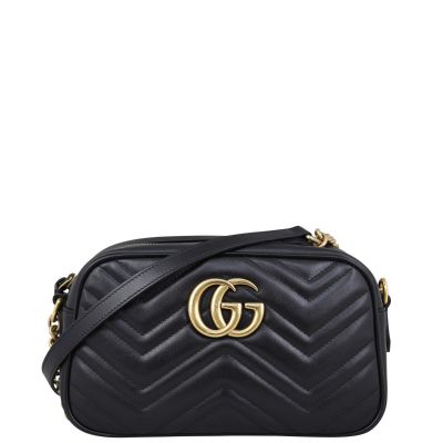 Gucci GG Marmont Small Camera Bag Front with Strap