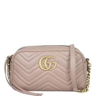 Gucci GG Marmont Small Camera Bag Front with Strap