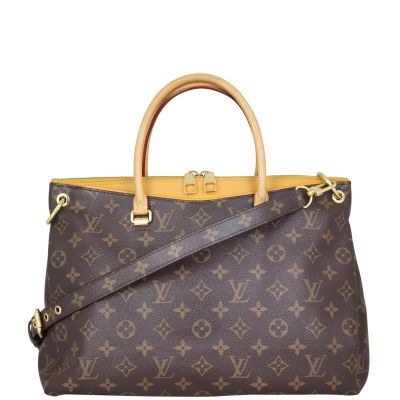 Louis Vuitton Pallas MM Monogram Front with Strap