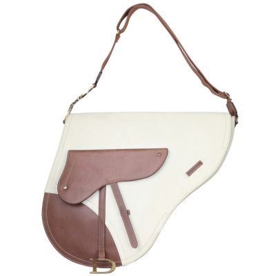Dior Vintage Baudrier Saddle Bag Front