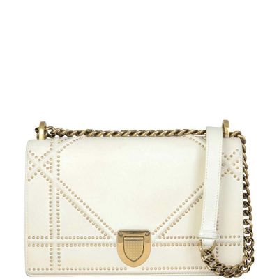 Dior Diorama Studded Medium Front with Strap