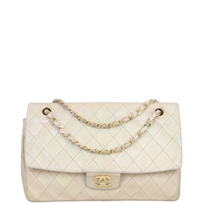 Chanel Vintage Single Flap Bag Front with Strap