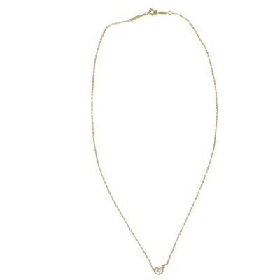 Tiffany & Co Diamonds by the Yard 18k Yellow Gold Pendant  Front