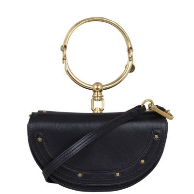 Chloe Nile Minaudiere Bracelet Bag Front with Strap
