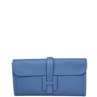Hermes Jige 29 Clutch Swift (blue) Front