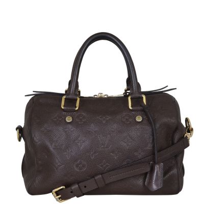Louis Vuitton Speedy 25 Bandouliere Monogram Empreinte  Front with Strap