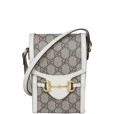 Gucci GG Supreme Horsebit Pouch Front with Strap