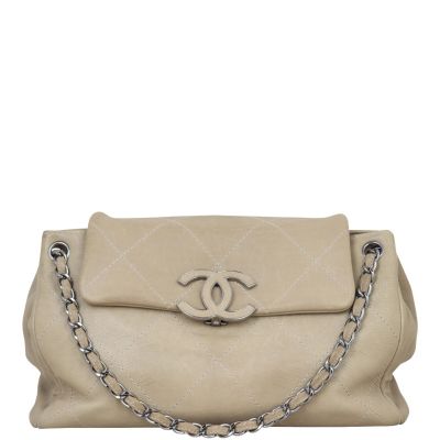 Chanel Hamptons CC Flap Bag Front with Strap
