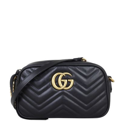 Gucci GG Marmont Small Camera Bag Front with Strap