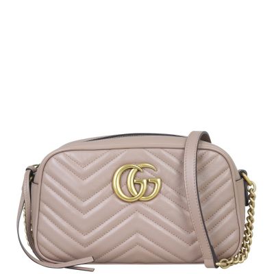 Gucci GG Marmont Small Camera Bag Front with Strap