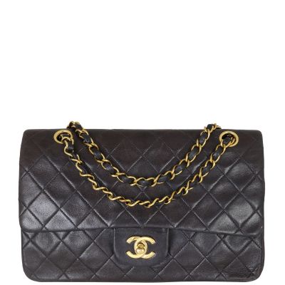 Chanel Classic Double Flap Medium (vintage) Front with Strap