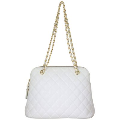 Chanel Vintage Quilted Shoulder Bag Front