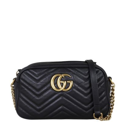 Gucci GG Marmont Small Camera Bag Front With Strap