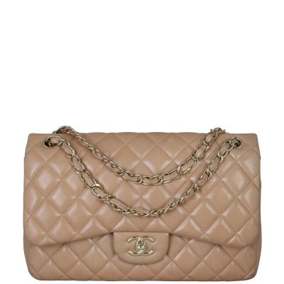 Chanel Classic Double Flap Jumbo Front With Chain