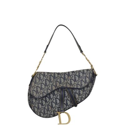 Dior Vintage Saddle Bag Oblique Front