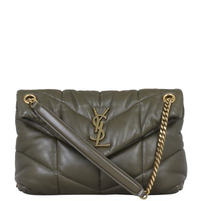 Saint Laurent Loulou Puffer Small Front With Chain