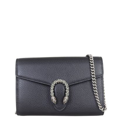 Gucci Dionysus Mini Leather Chain Wallet Front With Chain