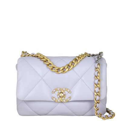 Chanel 19 Flap Bag Medium Front With Chain