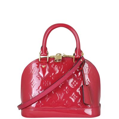 Louis Vuitton Alma BB Monogram Vernis Front With Strap