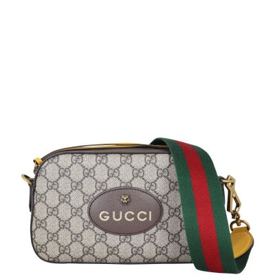Gucci Neo Vintage GG Supreme Messenger Bag Front With Strap`